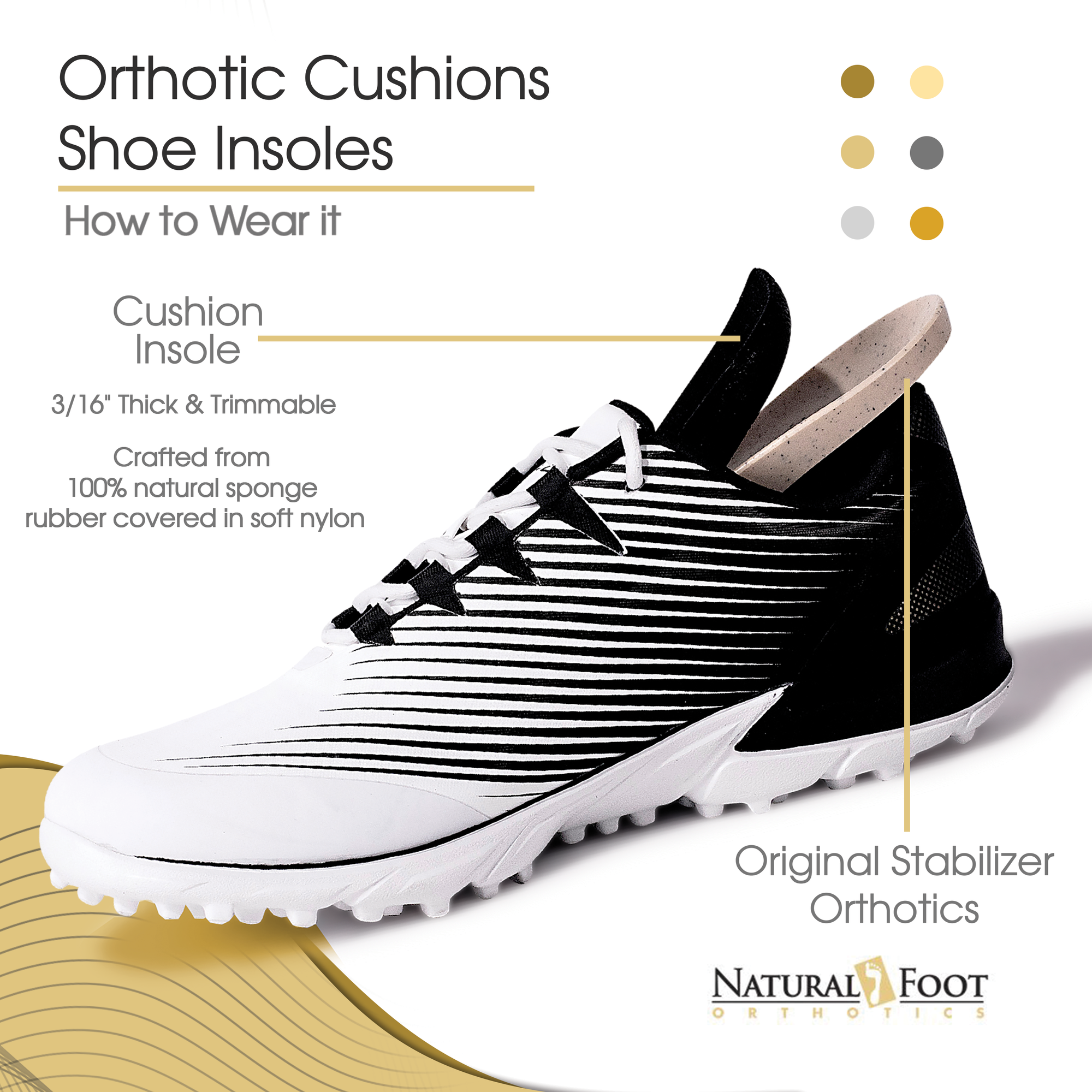 Natural Foot Orthotic Cushions | A Great Compliment to Our Orthotics