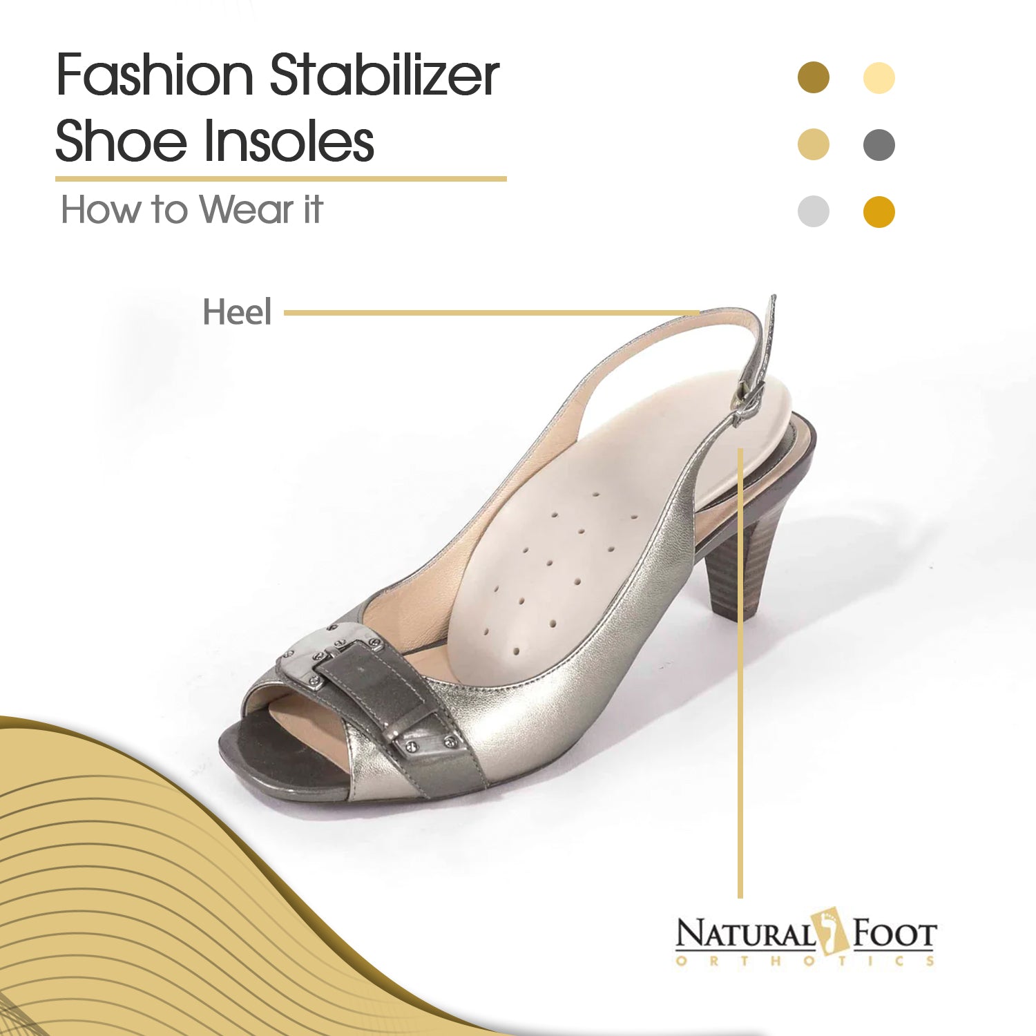 Fashion Orthotic Stabilizers | Designed For Heels and Dress Shoes