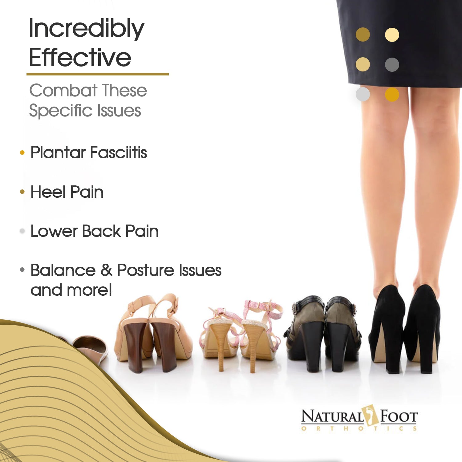 Fashion Orthotic Stabilizers | Designed For Heels and Dress Shoes
