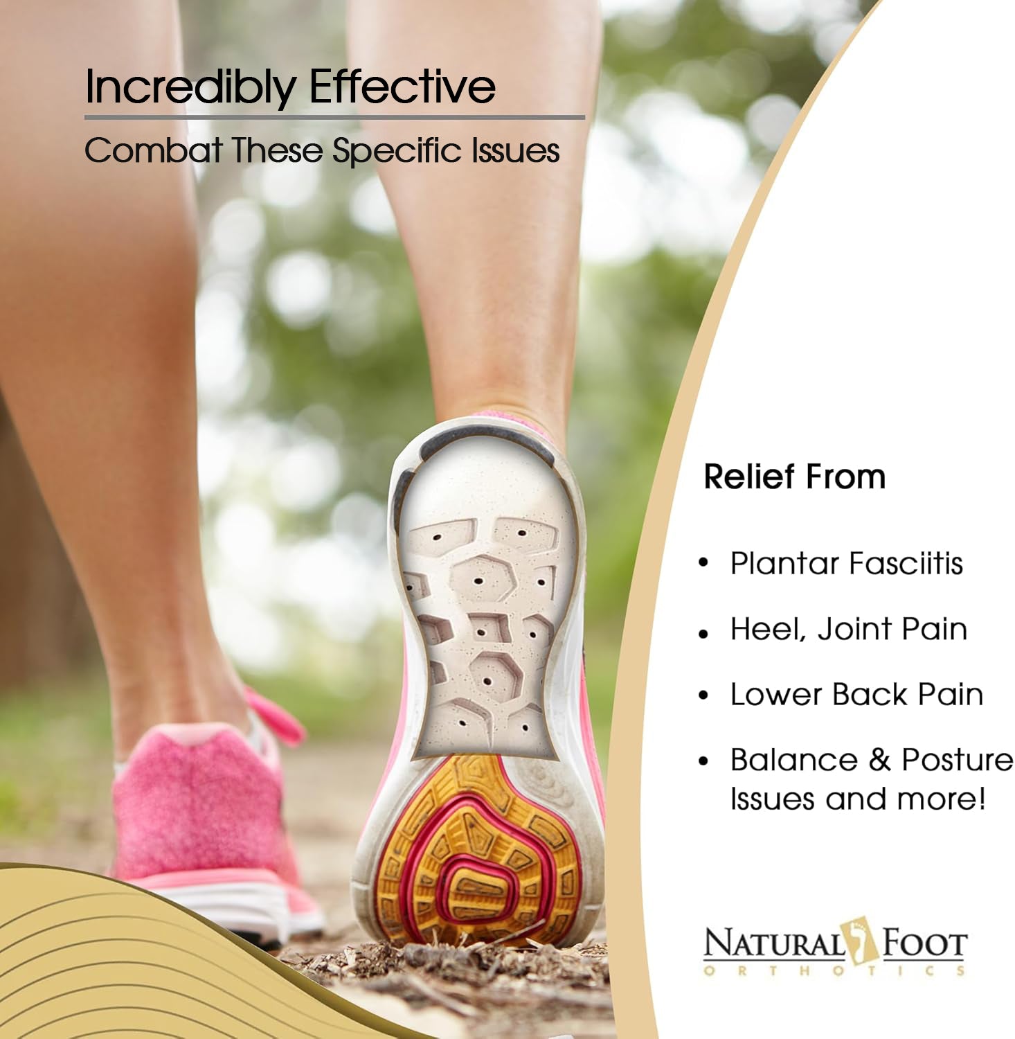 Original Orthotic Stabilizer | Insoles Designed for High Arches