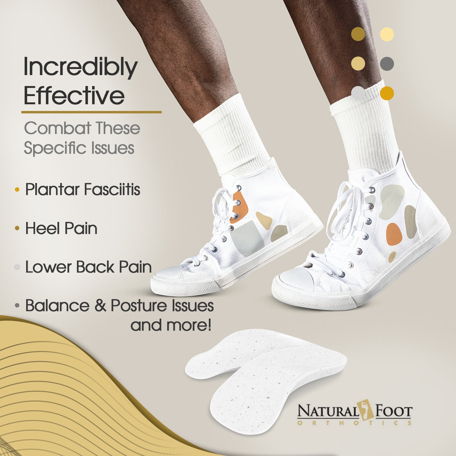 Natural Foot Orthotics - Intermediate Arch Support